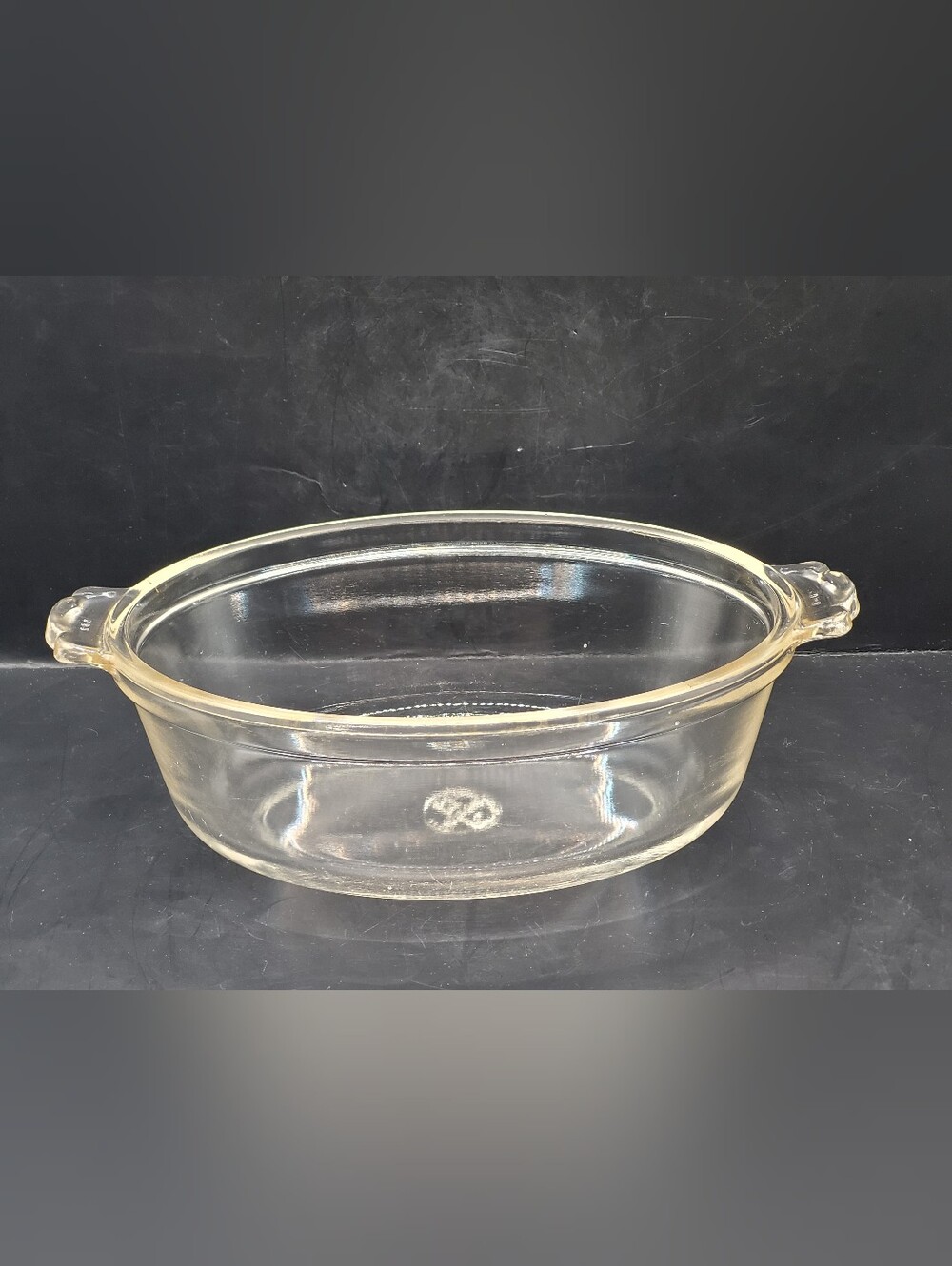 Vintage Pyrex Clear Borosilicate Glass Oval Casserole Dish Baking Pan 632
